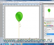 Рисуем воздушный шарик в фотошопе для создания макетов оформлений.